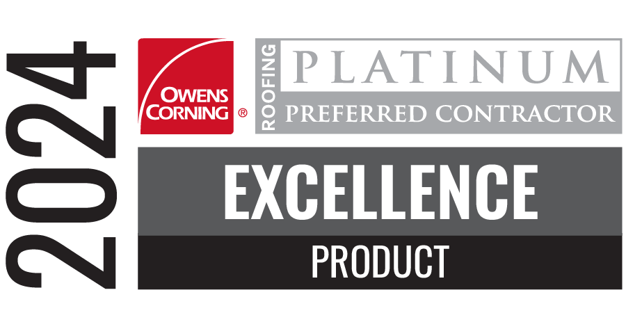 2024 Owens Corning product excellence award San Antonio roofing contractor